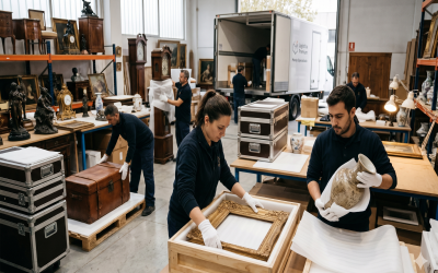 El renacimiento del mercado de antigüedades y la logística «Guante Blanco»